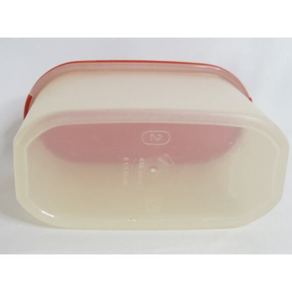 VINTAGE TUPPERWARE Modular Mate 4.75 Cup Container Red Lid 1612-23 Food Storage - Picture 3 of 7